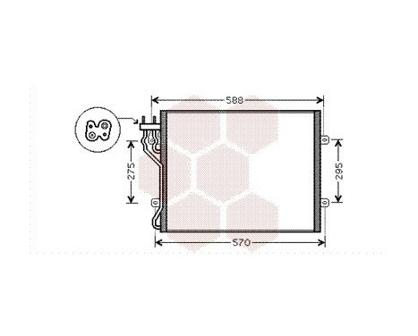Condenser, air conditioning 21005035 International Radiators, Image 2