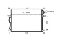 Condenser, air conditioning 21005050 International Radiators