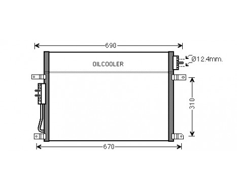 Condenser, air conditioning 21005050 International Radiators