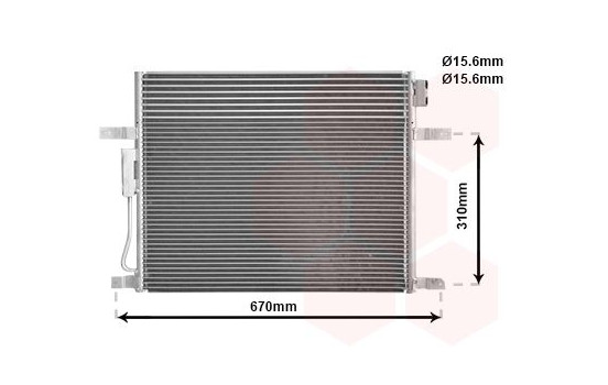 Condenser, air conditioning 21005050 International Radiators, Image 2