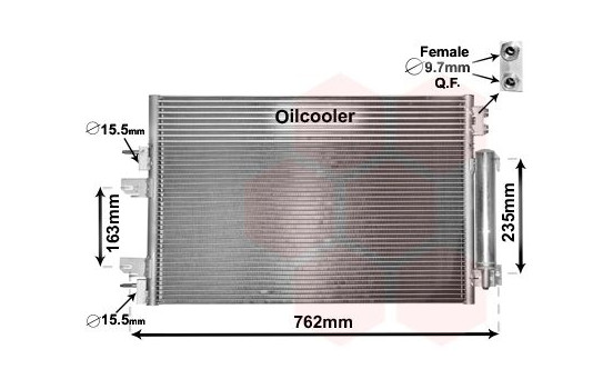 Condenser, air conditioning 21005060 International Radiators