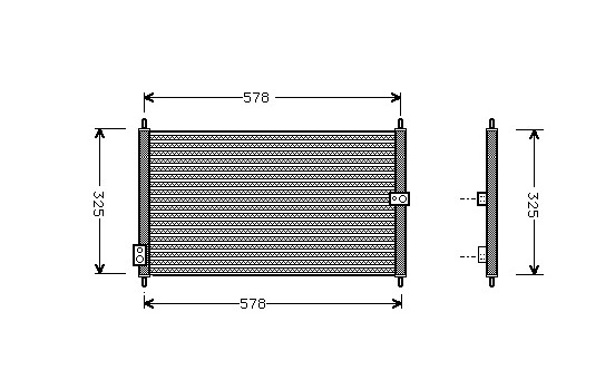 Condenser, air conditioning 25005086 International Radiators