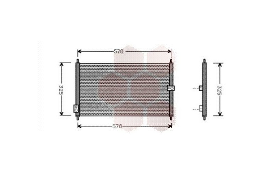 Condenser, air conditioning 25005086 International Radiators, Image 2