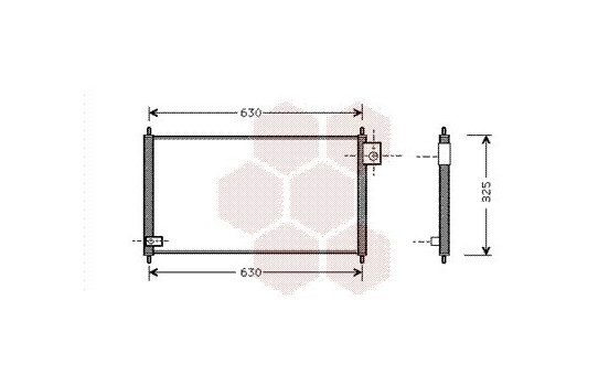 Condenser, air conditioning 25005111 International Radiators