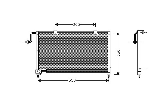 Condenser, air conditioning 27005106 International Radiators