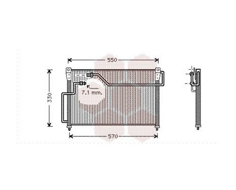 Condenser, air conditioning 27005107 International Radiators, Image 2