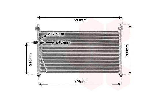 Condenser, air conditioning 27005126 International Radiators, Image 2