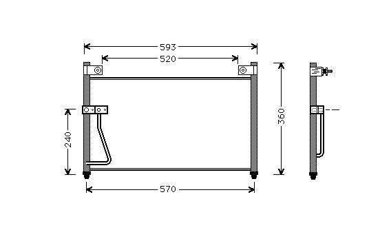 Condenser, air conditioning 27005126 International Radiators