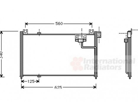 Condenser, air conditioning 27005127 International Radiators, Image 2