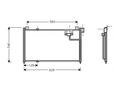 Condenser, air conditioning 27005127 International Radiators