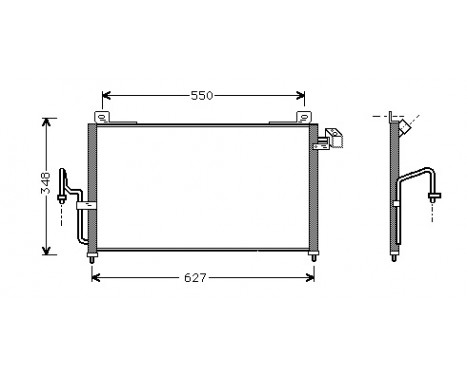 Condenser, air conditioning 27005147 International Radiators