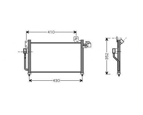 Condenser, air conditioning 27005155 International Radiators