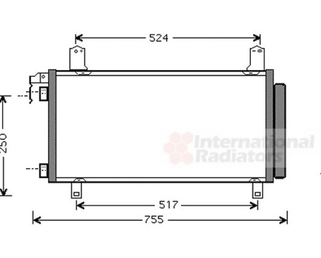 Condenser, air conditioning 27005158 International Radiators, Image 3