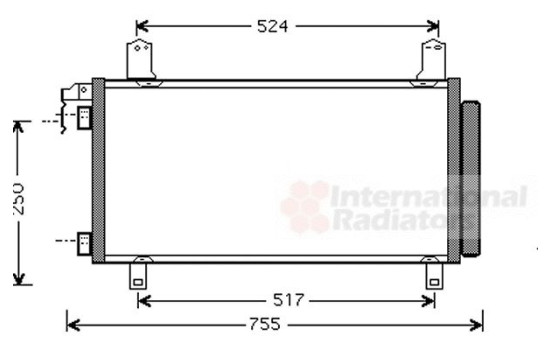 Condenser, air conditioning 27005158 International Radiators, Image 3