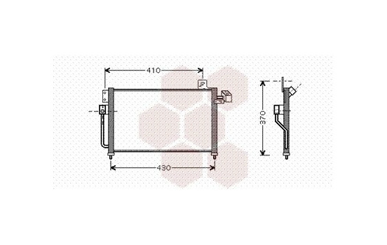 Condenser, air conditioning 27005195 International Radiators, Image 2