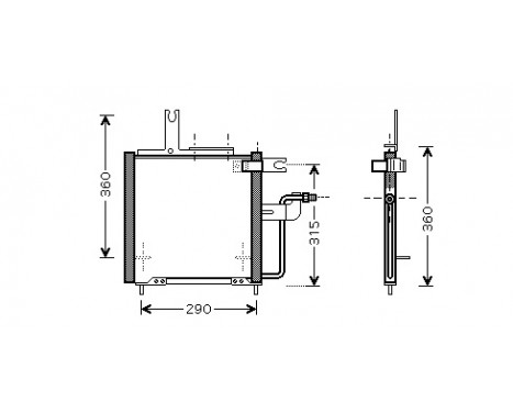Condenser, air conditioning 27005197 International Radiators