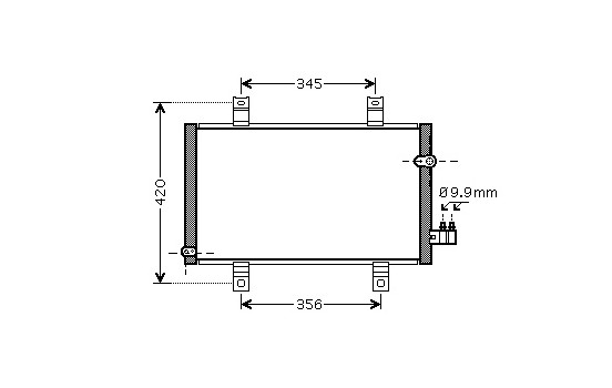 Condenser, air conditioning 27005209 International Radiators