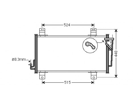 Condenser, air conditioning 27005231 International Radiators