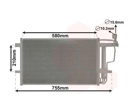 Condenser, air conditioning 27005242 International Radiators