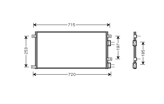 Condenser, air conditioning 28005058 International Radiators
