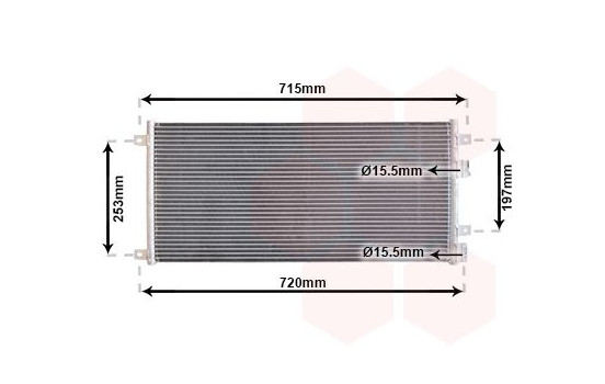 Condenser, air conditioning 28005058 International Radiators, Image 2