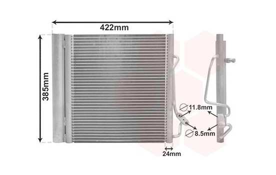 Condenser, air conditioning 29005001 International Radiators, Image 2