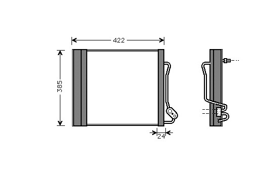 Condenser, air conditioning 29005001 International Radiators