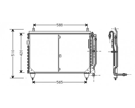 Condenser, air conditioning 30005199 International Radiators