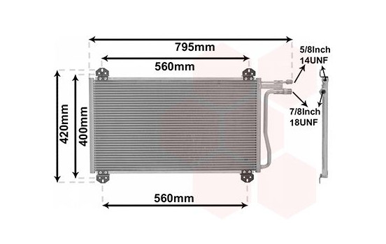 Condenser, air conditioning 30005219 International Radiators, Image 2