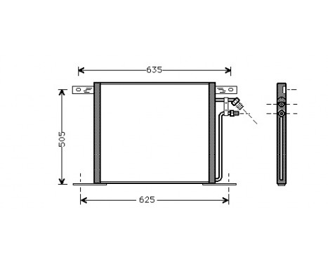 Condenser, air conditioning 30005220 International Radiators