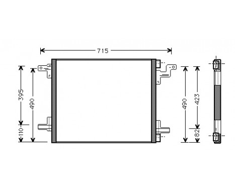 Condenser, air conditioning 30005270 International Radiators