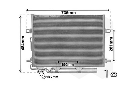 Condenser, air conditioning 30005307 International Radiators, Image 3
