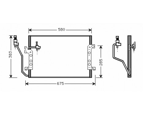 Condenser, air conditioning 30005330 International Radiators