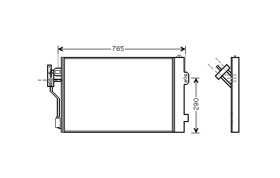 Condenser, air conditioning 30005352 International Radiators, Image 2