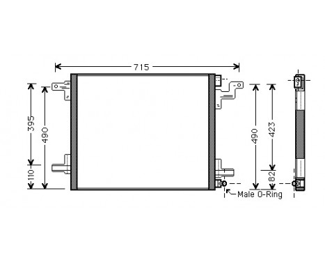 Condenser, air conditioning 30005377 International Radiators