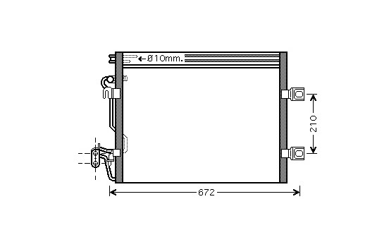 Condenser, air conditioning 30005392 International Radiators