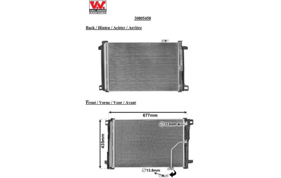 Condenser, air conditioning 30005450 International Radiators, Image 3