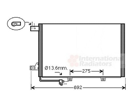 Condenser, air conditioning 30005578 International Radiators, Image 2