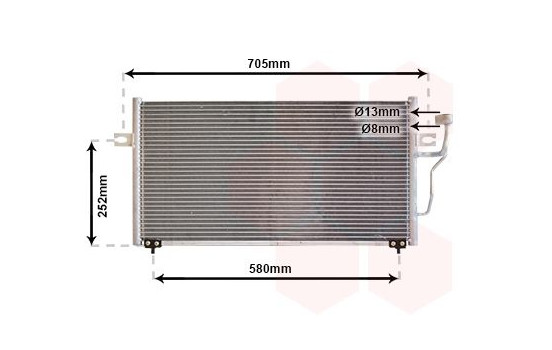 Condenser, air conditioning 32005100 International Radiators, Image 2
