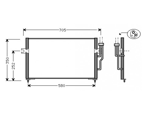 Condenser, air conditioning 32005100 International Radiators