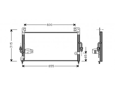 Condenser, air conditioning 32005115 International Radiators