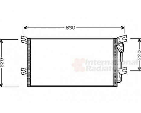 Condenser, air conditioning 32005154 International Radiators, Image 2