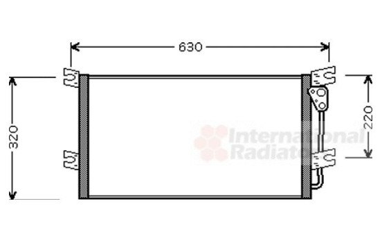 Condenser, air conditioning 32005154 International Radiators, Image 2