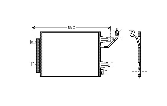 Condenser, air conditioning 32005177 International Radiators, Image 3