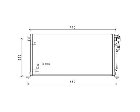 Condenser, air conditioning 32005220 International Radiators