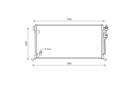 Condenser, air conditioning 32005220 International Radiators
