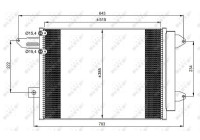 Condenser, air conditioning 350070 NRF