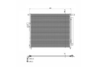 Condenser, air conditioning 350425 NRF