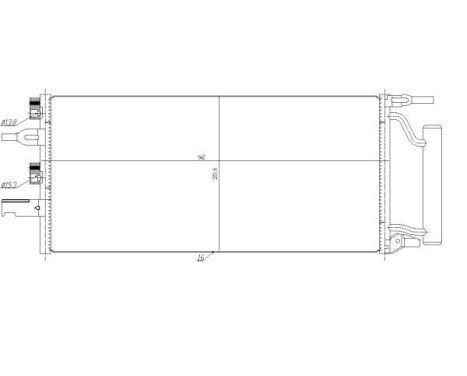 Condenser, air conditioning 350475 NRF
