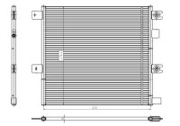 Condenser, air conditioning 350504 NRF